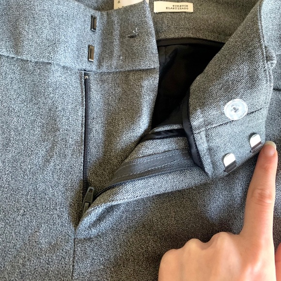 A Nee Day Skinny Ankle Dress Pant, Grey, Size 2 - Picture 5 of 8